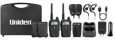 Uniden UH825-2TP 2 Watt UHF Handheld Radio Tradies Pack