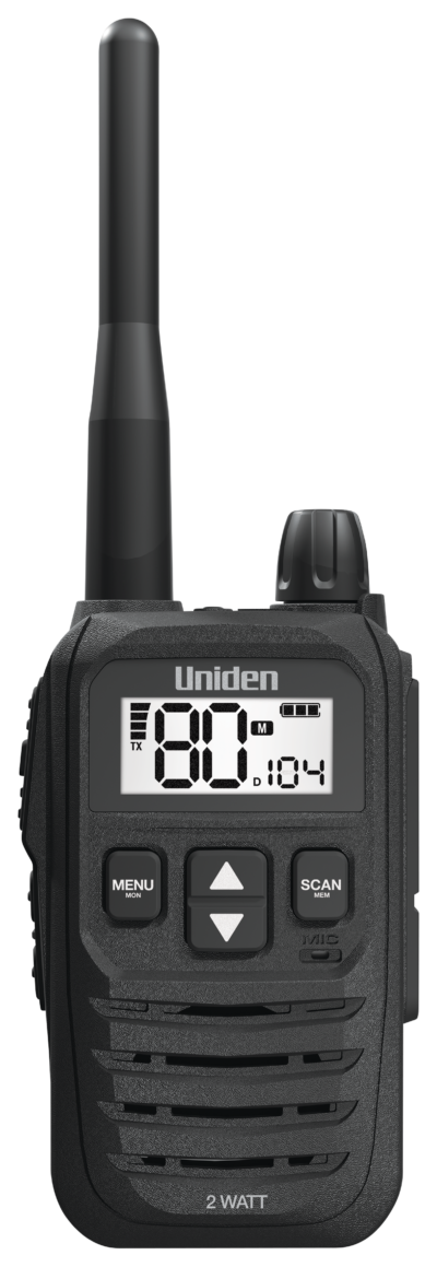 Uniden UH825-2TP 2 Watt UHF Handheld Radio Tradies Pack