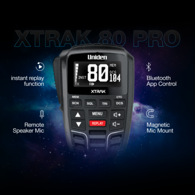 Uniden Xtrak 80 Pro Smart UHF Radio with Bluetooth