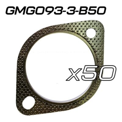 (Pack 50) Universal 2 Bolt Gasket 3in Centre 105mm Bolt Centres