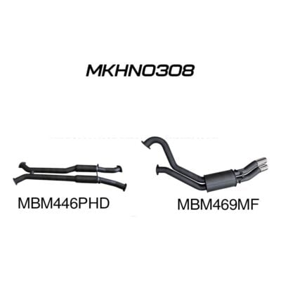 Holden WK WL Statesman V8 3in Dual Catback PH/Muffler (MKHN0308)
