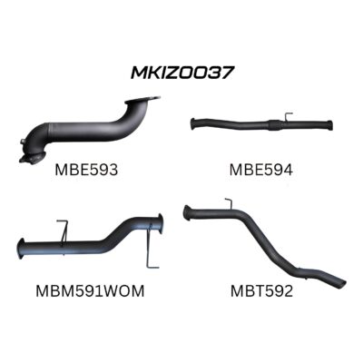 Isuzu MU-X June 2012-Jan 2017 3.0L Without Cat & Without Muffler (MKIZ0037)