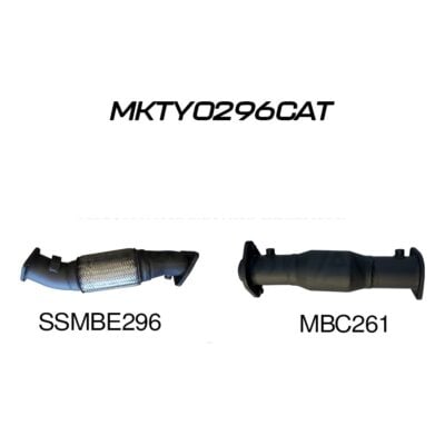 VDJ79, VDJ76, VDJ78 V8 4.5L, 3in DPF Replacement With Cat (To Suit Factory DPF Back Position) (MKTY0296CAT)