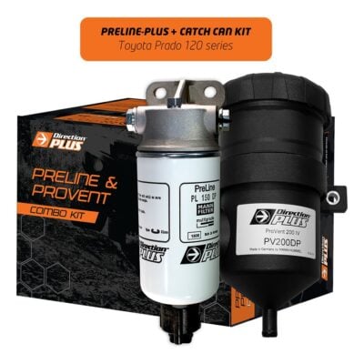Preline Plus Pre-Filter & Provent Catch Can Kit Prado 120 Series (PLPV660DPK)