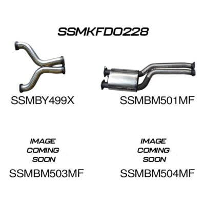 Ford FG 5.4L V8 Ute 3in L & R CatBack Muffler/Muffler