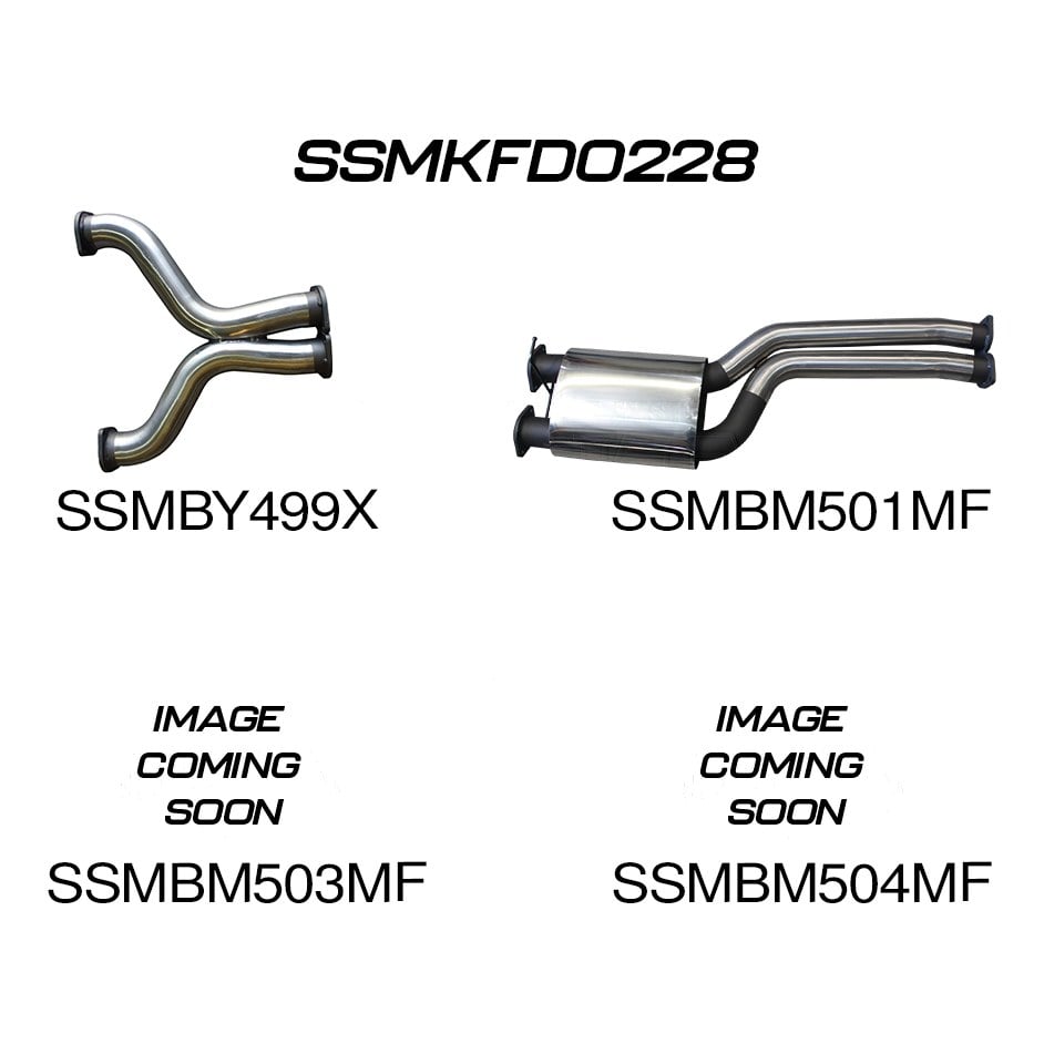 Ford FG 5.4L V8 Ute 3in L & R CatBack Muffler/Muffler