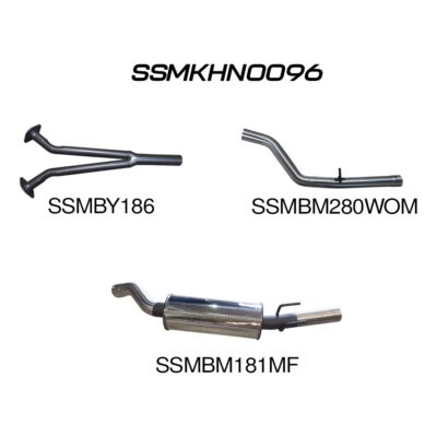 Holden Commodore VZ V6 SDN Ute Wagon 2.5in Catback WOM/Muffler (SSMKHN0096)
