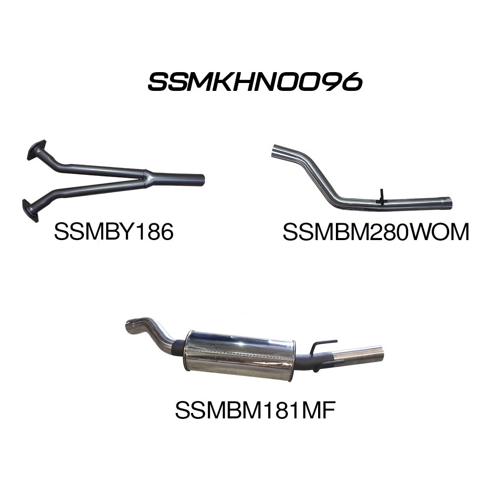 Holden Commodore VZ V6 SDN Ute Wagon 2.5in Catback WOM/Muffler (SSMKHN0096)
