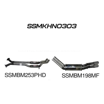 Holden WK WL S/MAN V8 2.5in Dual Catback Hotdog/Muffler (SSMKHN0303)