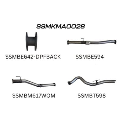 Mazda BT50 2021 ON 1.9L DPF BACK (SSMKMA0028)