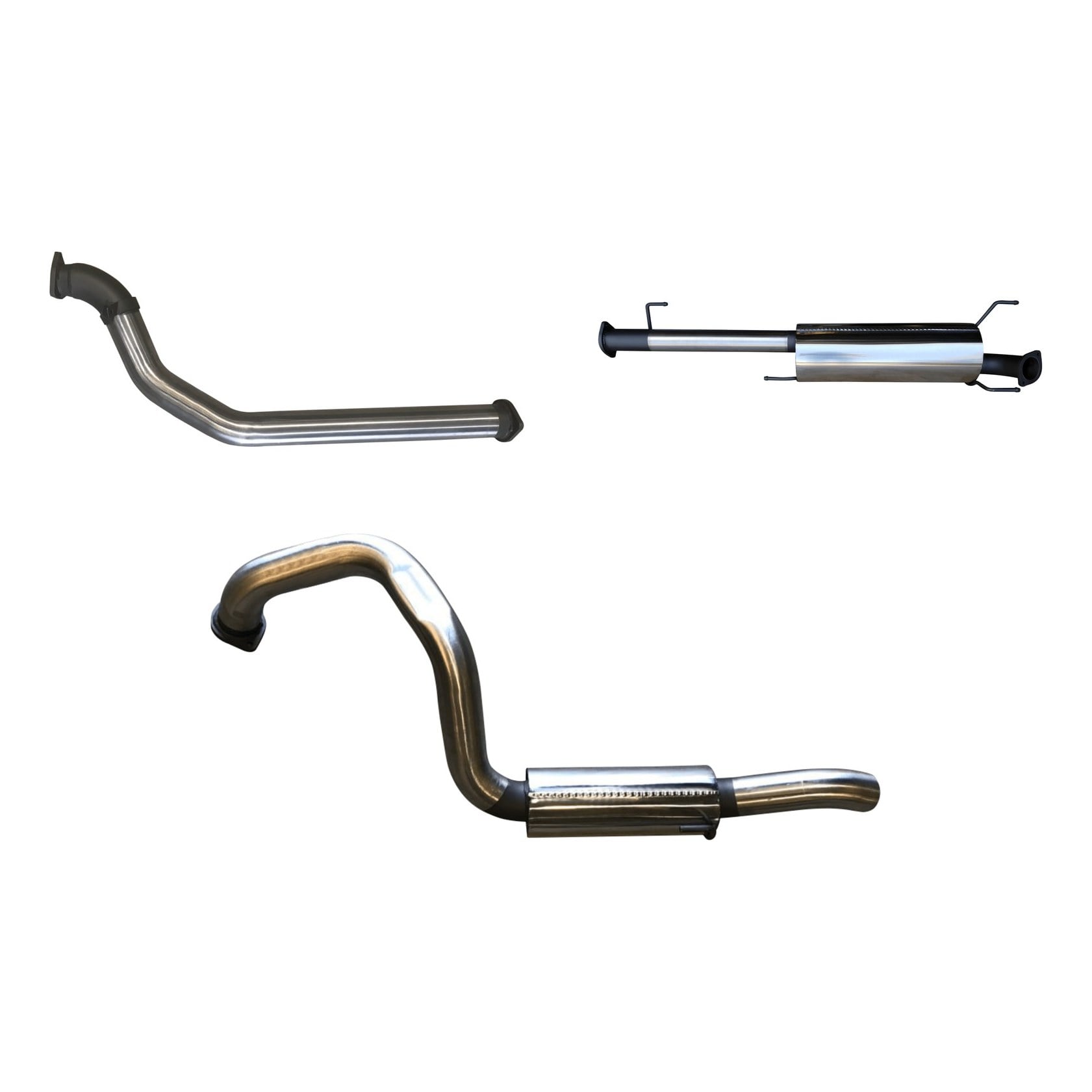 Prado KDJ120, KDJ150, 3.0L D4D Engine, 3in Turbo Back, Centre & Rear Muffler Without Cat (SSMKTY0060)