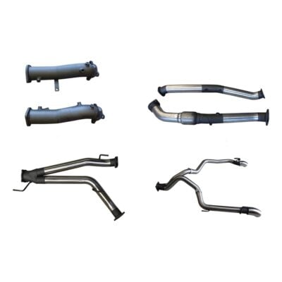 Toyota Landcruiser VDJ200 V8 DPF 3in Dual Turbo Back Without Cats, NO MUFFLERS, Exit L&R (SSMKTY0184)